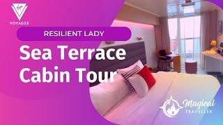 Step Inside the Luxurious Resilient Lady: Cabin Tour of Sea Terrace Cabin 13050Z!