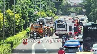 28dec2024 aye truck carrying concrete block fail to secure load