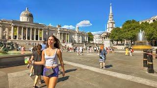 London’s Sizzling Summer: 32°C Heatwave Walk in Central London, Primrose Hill & Camden Town · 4K HDR