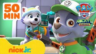 PAW Patrol's Rocky's Garage Compilation #7 w/ Everest & Liberty | Nick Jr.