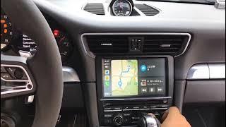 CheerDriving Wireless CarPlay and Android Auto Retrofit on 2014 Porsche 911 with PCM3.1 system