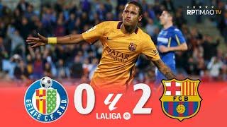 Getafe 0 x 2 Barcelona (Neymar's Show) ● La Liga 15/16 Extended Goals & Highlights ᴴᴰ