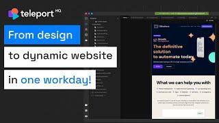 From Figma design to dynamic website in one workday!