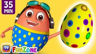 Learn YELLOW Colour with Johny Johny Yes Papa | Surprise Eggs Colors Ball Pit Show | ChuChuTV 3D Fun