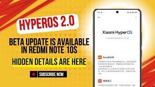 Redmi Note 10S HyperOS 2.0 beta update is finally available 