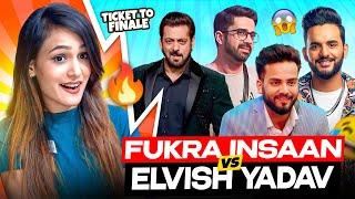 ELVISH YADAV VS FUKRA INSAAN Fight in Big Boss | Who Won Ticket To Finale Task Bigg Boss Ott 2 ?