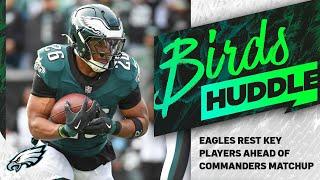 Eagles rest key players ahead of Commanders, Jalen Hurts' historic company | Birds Huddle