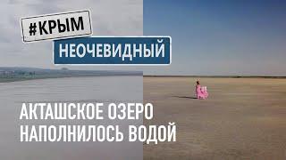 #КрымНеОчевидный: Акташское озеро наполнилось водой, первый раз за долгие годы. Щелкинская АЭС.