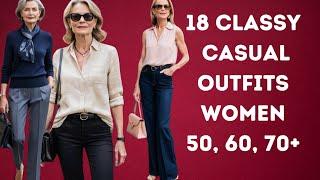 Classy Casual Outfits for Women Over 50, 60, & 70 | Daily Style Inspiration |Graceful Style 50+