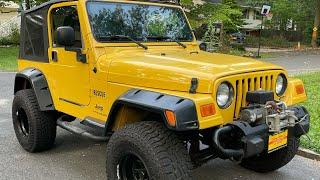 Jeep Wrangler TJ Solar Yellow Review 2006!!