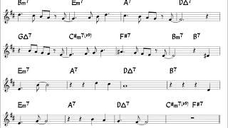 Fly me to the moon - Easy Solo Example for Alto sax