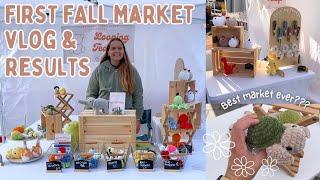 Let's make (almost) 1000€ at a fall market  market recap Best sellers  small business vlog