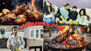 Celebrating Christmas at sister's palace | Chicken barbeque #dailyvlog