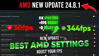 BEST AMD Radeon Settings For Gaming & Performance  - AMD New Update 24.8.1 - AMD Adrenalin Edition