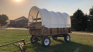 DRAFT HORSES // Picking up MY new Pioneer Trail Wagon