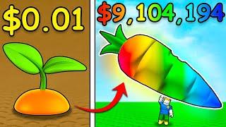 i went from POOR to RICH in Roblox grow a garden...