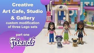 Renovating Lego Friends Emma's Art Studio & Art Cafe - modification build part 1