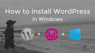 How to install WordPress in Windows for local Web Development and Testing