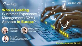 Who is Leading Customer Experience Management (CXM) Services in Europe?