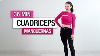  Rutina de Ejercicios para Cuádriceps en Casa | Menos de 40 Min | Sólo Mancuernas  #sofialarios