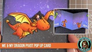 Me & My Dragon Wishes Pivot Pop Up Card (Mama Elephant meets Lawn Fawn)