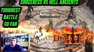 Most Difficult Fight For A Sorceress Vs Ancients On Hell Difficulty In Diablo 2 Resurrected