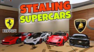 Stealing LAMBORGHINI and FERRARI Supercars from secret Island in GTA 5