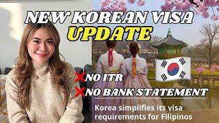 NEW KOREAN VISA application process for FILIPINOS! SIMPLIFIED, LESS REQUIREMENTS & TIPS