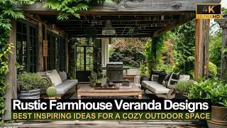 Rustic Farmhouse Veranda Designs: Inspiring Ideas for a Cozy Outdoor Space