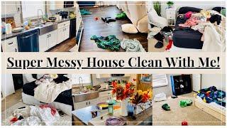 *NEW* CLEAN WITH ME/ MY HOUSE WAS A COMPLETE DISASTER / CLEANING MOTIVATION + REAL LIFE JUBARA