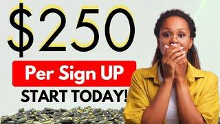  LAZIEST Side Hustle for Beginners!  Make FREE $250/Day for Every SIGN UPS