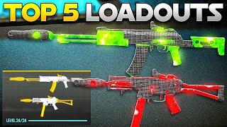 WARZONE TOP 5 LOWEST RECOIL META LOADOUTS! (Warzone Best Class Setups)