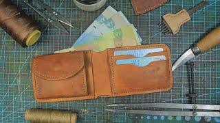 Leather Craft #6 How To Make Bifold Leather Wallet with Coin Pocket | Dompet Kulit | #LeatherCraft