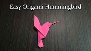 Easy Origami Hummingbird: Simple Beginner-Friendly Tutorial