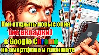 Как открыть новые окна (не вкладки) в Google Chrome на смартфоне и планшете