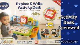 ACTIVITY DESK REVIEW|| VTECH TOUCH AND LEARN ACTIVITY DESK COMPLETE REVIEW|| USER REVIEW