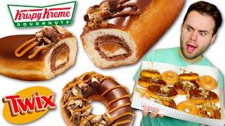 Krispy Kreme’s NEW Twix Doughnuts REVIEW!
