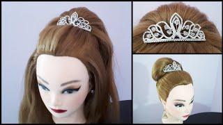 CROWN Hairstyles Using Clutcher || Best Eid Hairstyles || Unique and Easy hairdo| PRINCESS HAIRSTYLE