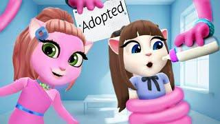 I Was Adopted by Mom Long Legs! How to become Mom Long Legs? || My Talking Angela 2 Poppy Playtime 3