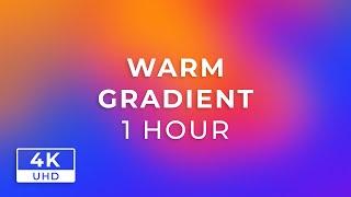 WARM GRADIENT  1 HOUR  [ Animated 2D Background - No Audio  ] 