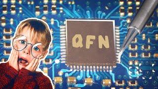 Как паять qfn микросхему  легко! решения и советы