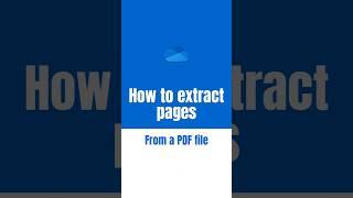 How to extract pages from a PDF