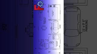 25 x 50 Floor Plan in FreeCAD #floorplan #housedesign