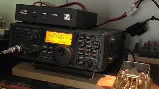 ICOM IC-7200 contact to Bulgaria from the U.S. with a small backyard antenna.