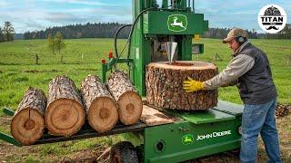 Fastest Automatic Firewood Processing Machine | Homemade Modern Wood Cutting Chainsaw Machines #8