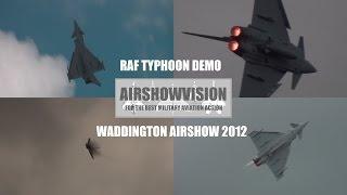 RAF TYPHOON AT WADDINGTON 2012 (airshowvision)