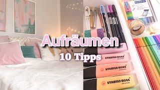 10 Tipps für ein DAUERHAFT aufgeräumtes Zimmer | Spaß am AUFRÄUMEN |  Greta Marie