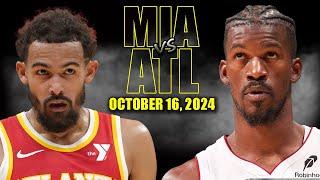 Miami Heat vs Atlanta Hawks Full Game Highlights - October 15, 2024 | NBA Pre Season