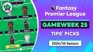 FPL GW25: TIPS' PICKS | Watkins, Rogers & Kerkez | Double Gameweek 25 | Fantasy Premier League 24/25