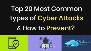 Top 20 Most Common Types of Cyber Attacks & How to Prevent